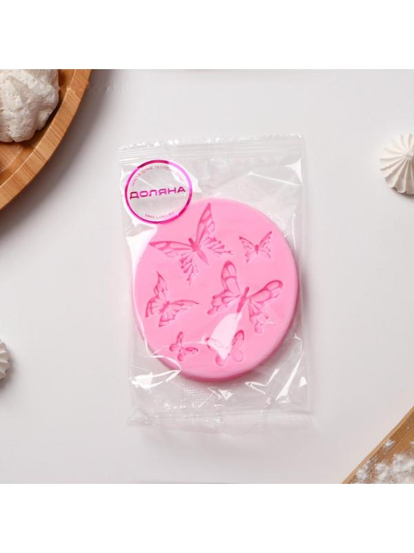 Молд «Шесть бабочек», 8,4×7,5 см, цвет МИКС