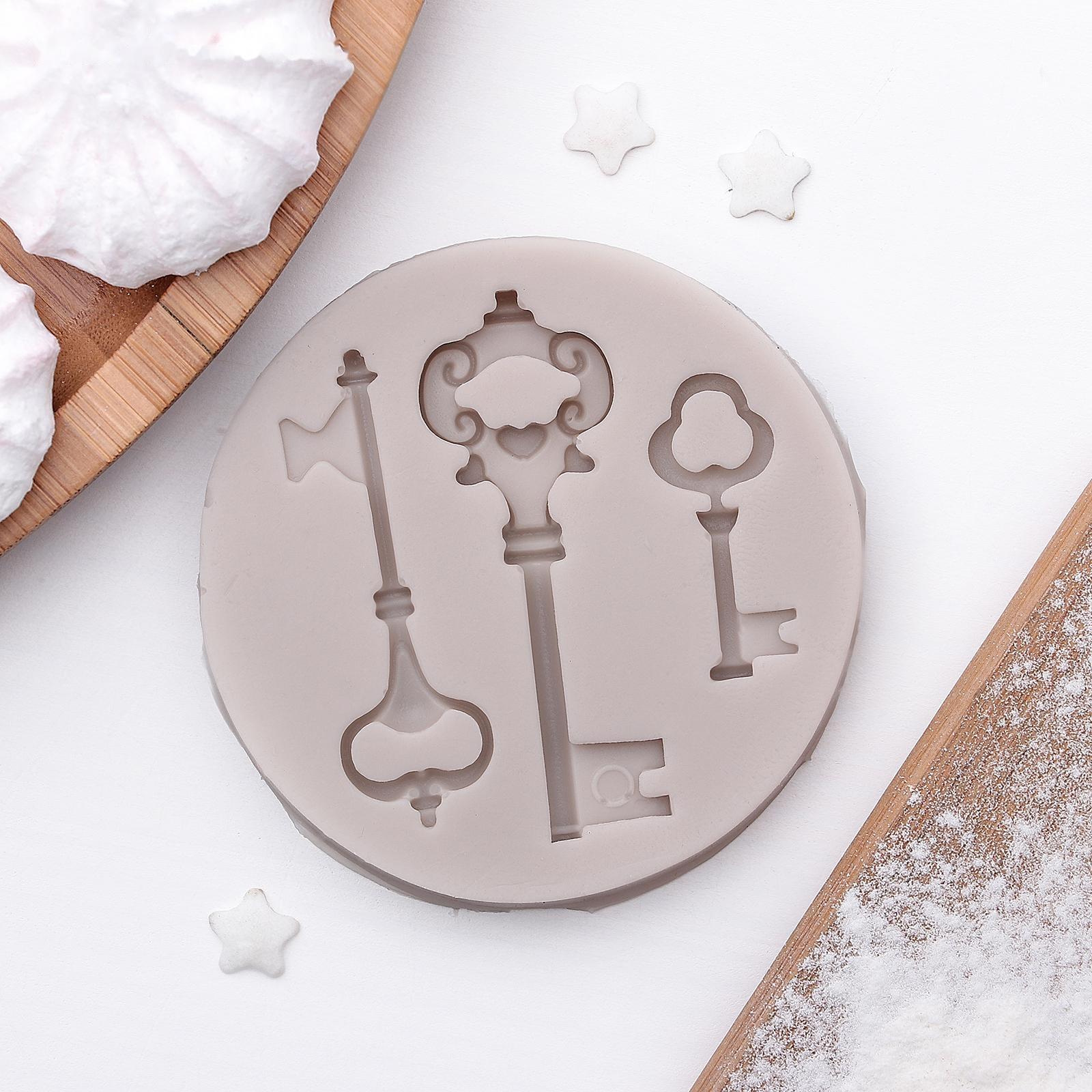 Молд «Три ключа», 6,5×1 см, цвет МИКС