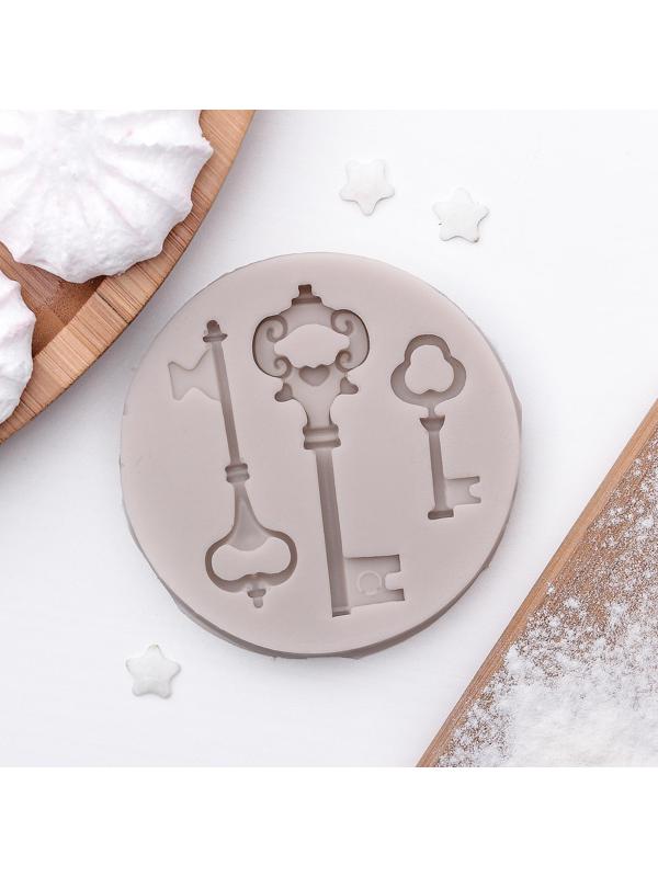 Молд «Три ключа», 6,5×1 см, цвет МИКС