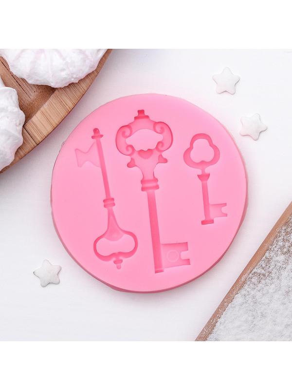 Молд «Три ключа», 6,5×1 см, цвет МИКС