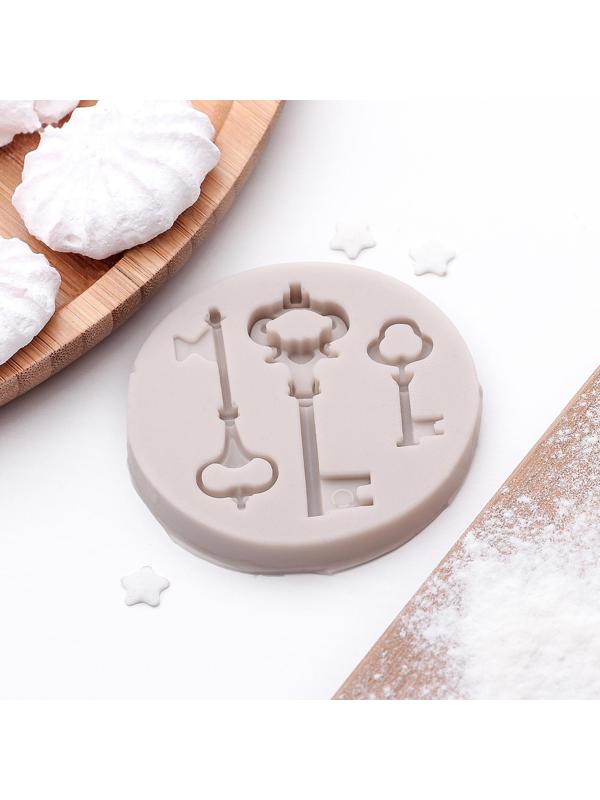 Молд «Три ключа», 6,5×1 см, цвет МИКС