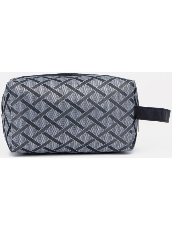 Косметичка на молнии, цвет серый