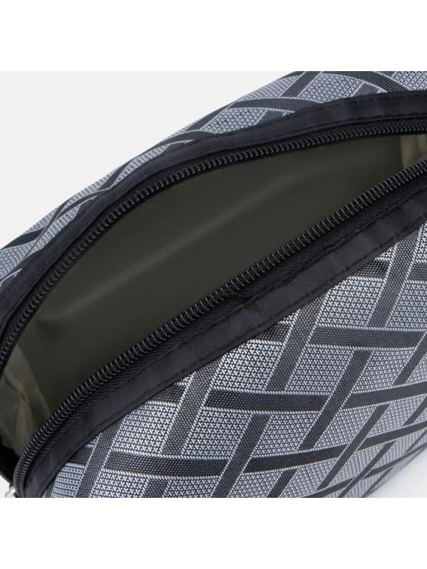 Косметичка на молнии, цвет серый