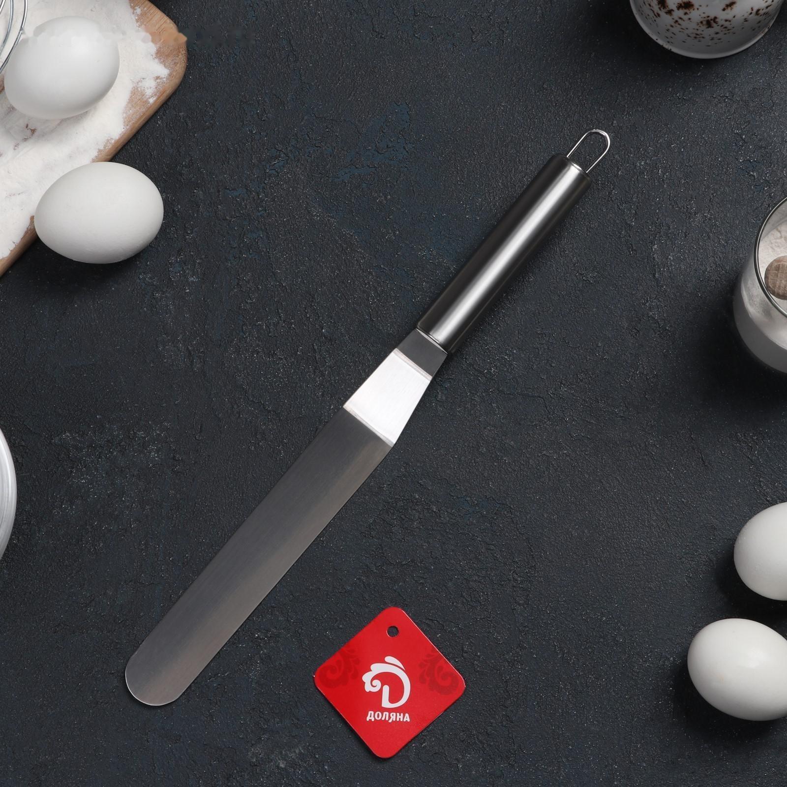 Лопатка-палетка изогнутая Доляна, 31,5×3 см, рабочая часть 16,5 см