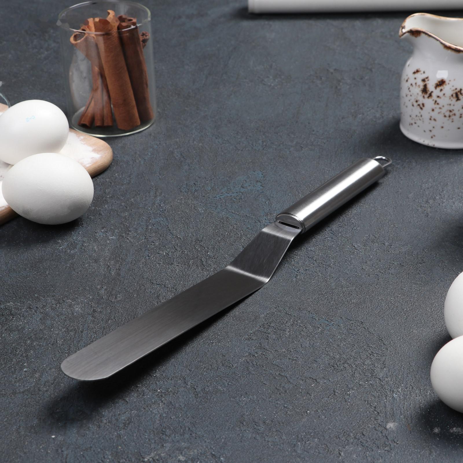 Лопатка-палетка изогнутая Доляна, 31,5×3 см, рабочая часть 16,5 см