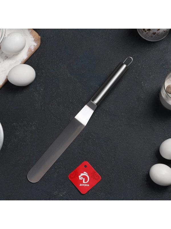 Лопатка-палетка изогнутая Доляна, 31,5×3 см, рабочая часть 16,5 см