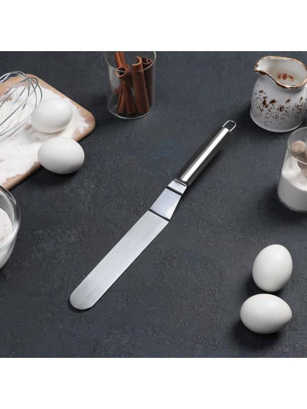 Лопатка-палетка изогнутая Доляна, 31,5×3 см, рабочая часть 16,5 см