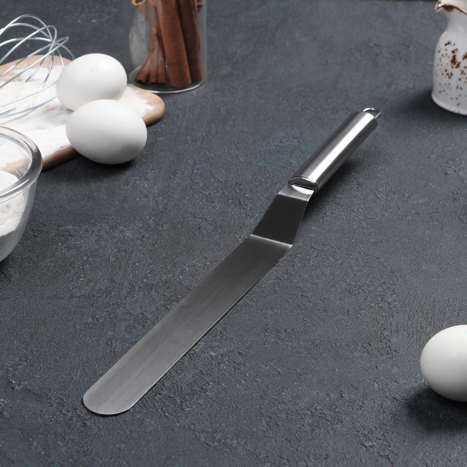 Лопатка-палетка изогнутая Доляна, 36,5×3 см, рабочая часть 20,5 см