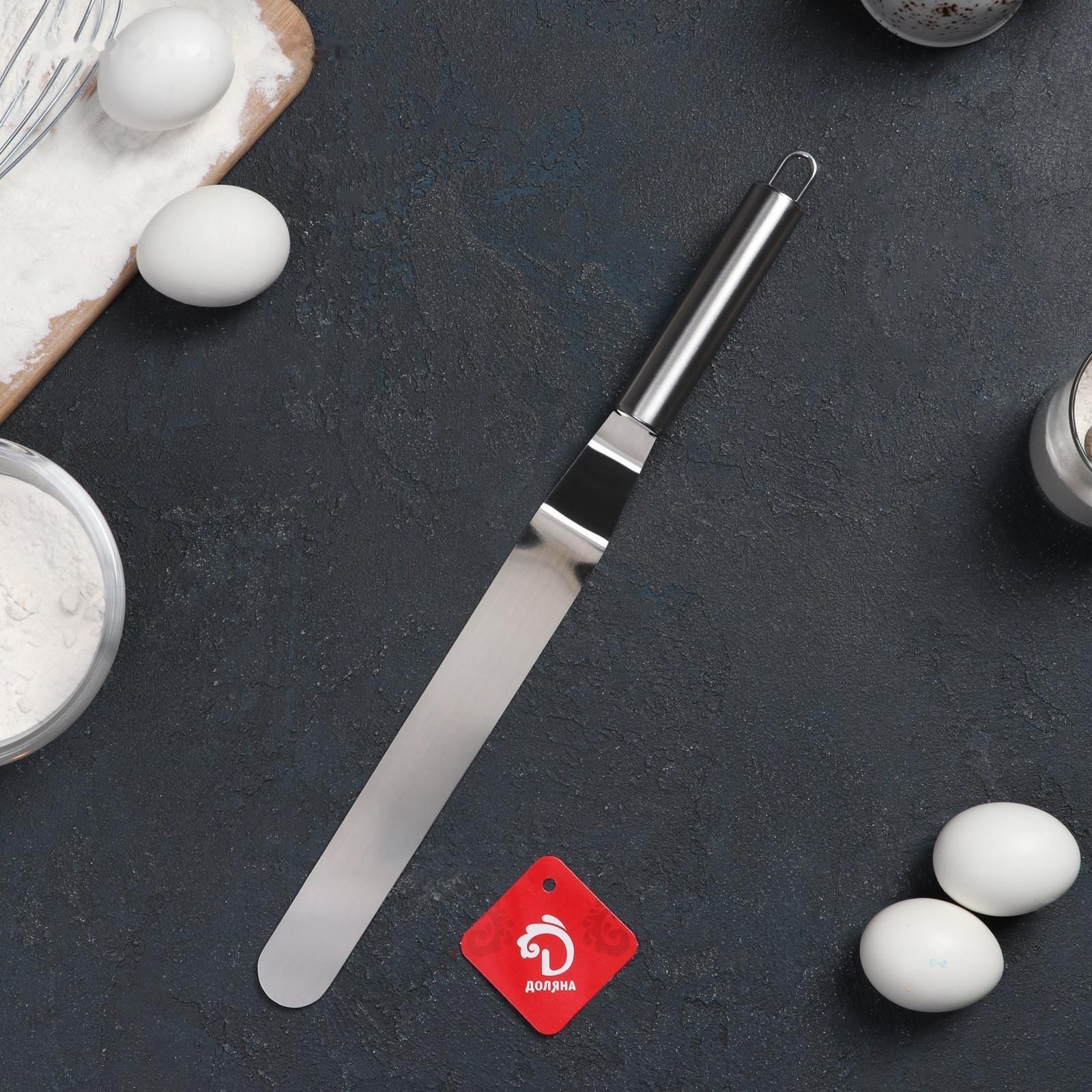 Лопатка-палетка изогнутая Доляна, 36,5×3 см, рабочая часть 20,5 см