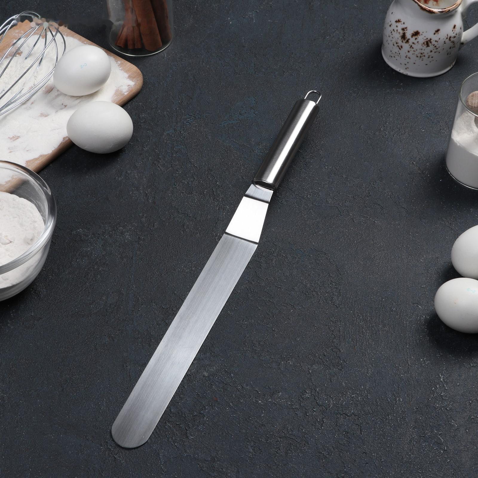 Лопатка-палетка изогнутая Доляна, 36,5×3 см, рабочая часть 20,5 см