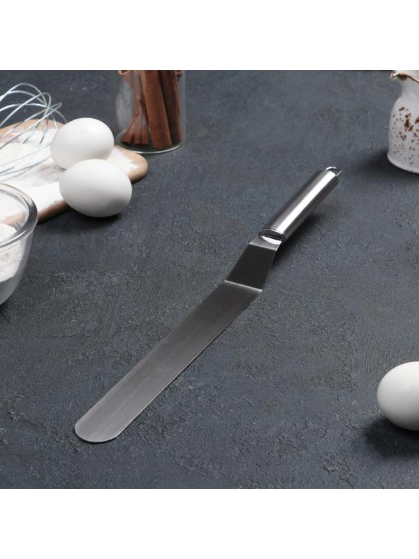 Лопатка-палетка изогнутая Доляна, 36,5×3 см, рабочая часть 20,5 см