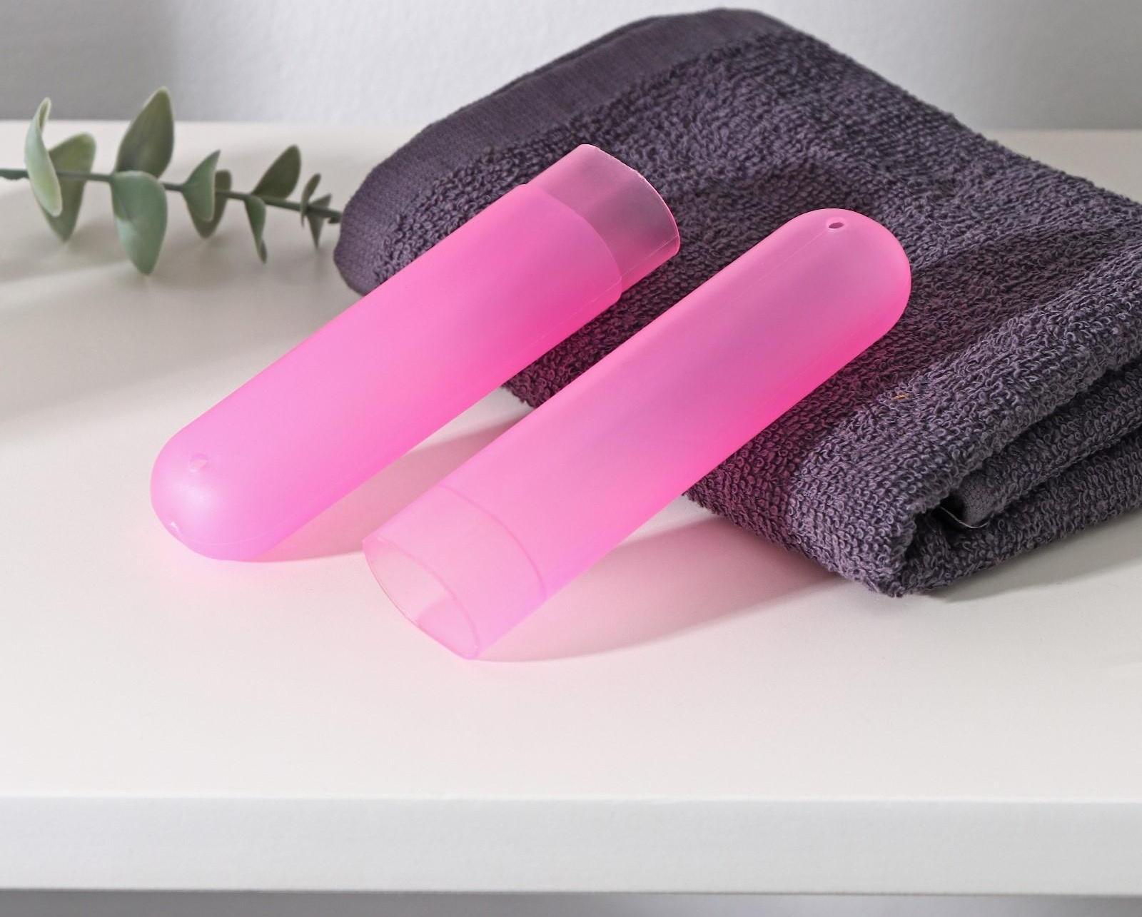 Футляр для зубной щётки Доляна, 20 см, цвет МИКС