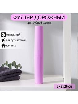 Футляр для зубной щётки и пасты Доляна, 20 см, цвет МИКС