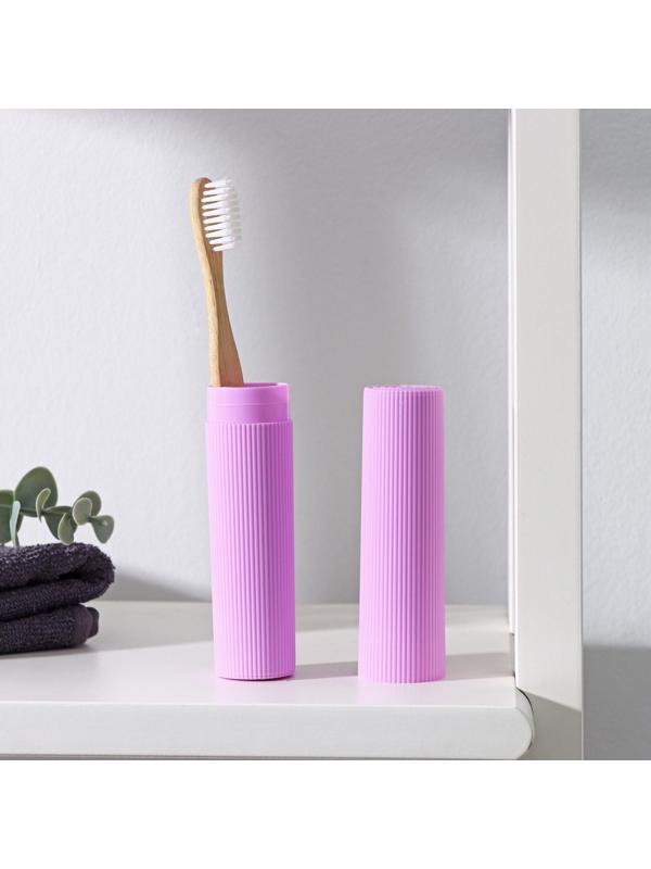 Футляр для зубной щётки и пасты Доляна, 20 см, цвет МИКС