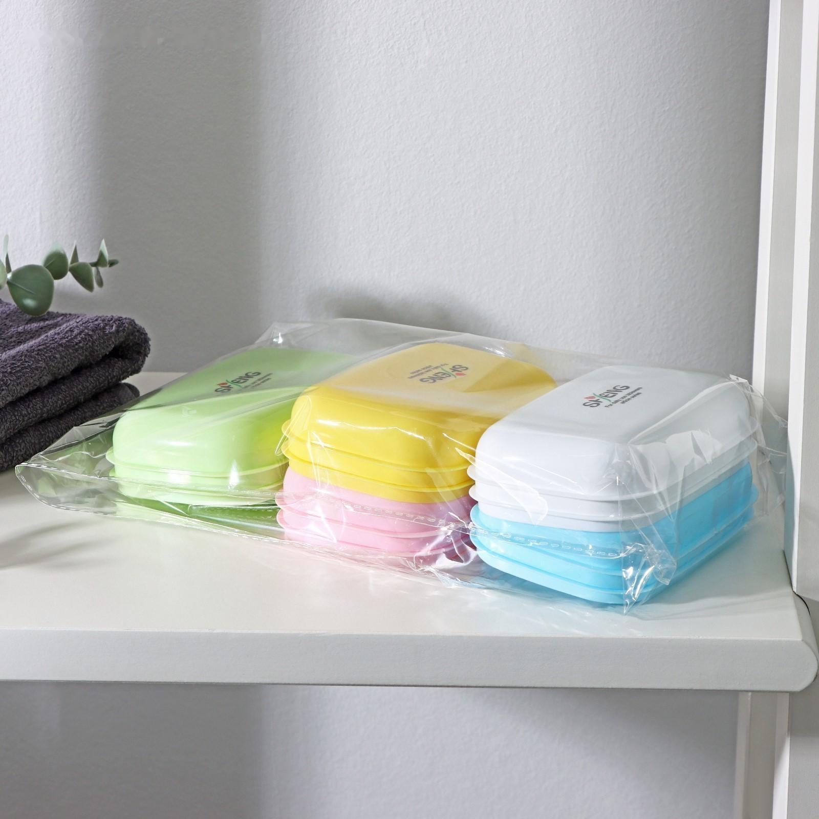 Мыльница пластиковая 11×7,5×4 см, цвет МИКС