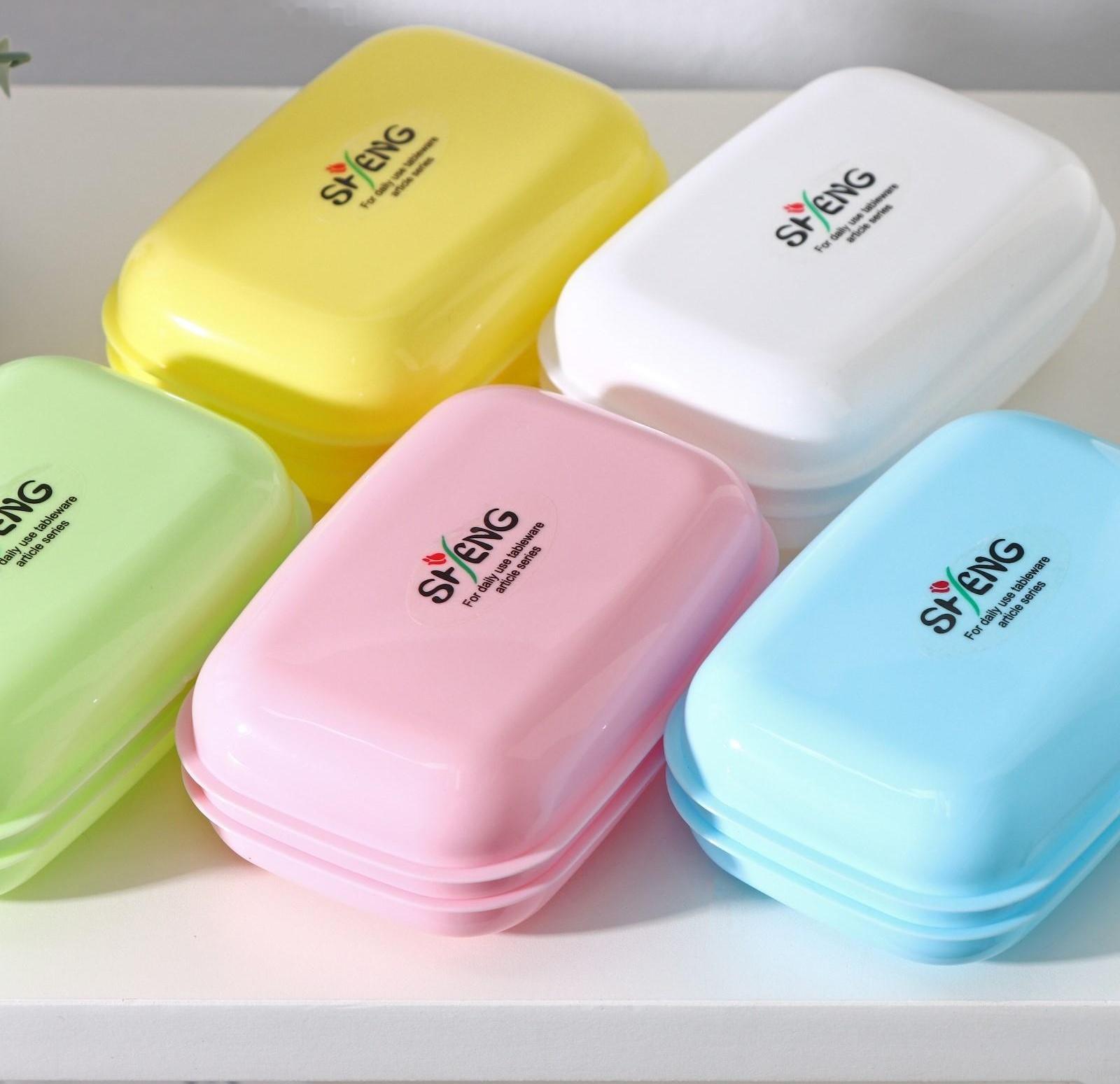 Мыльница пластиковая 11×7,5×4 см, цвет МИКС