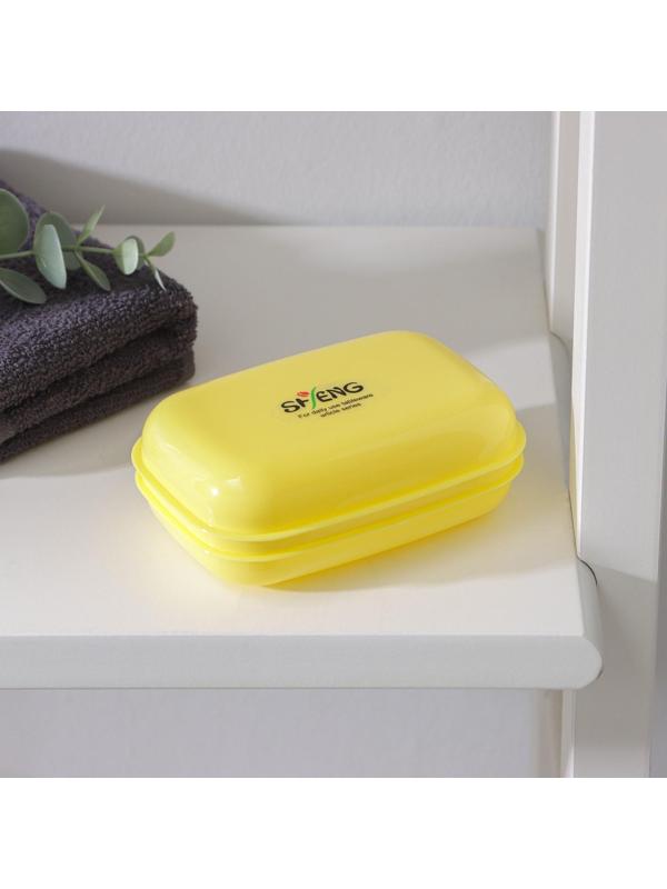 Мыльница пластиковая 11×7,5×4 см, цвет МИКС