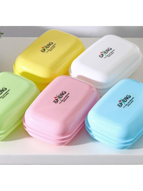 Мыльница пластиковая 11×7,5×4 см, цвет МИКС