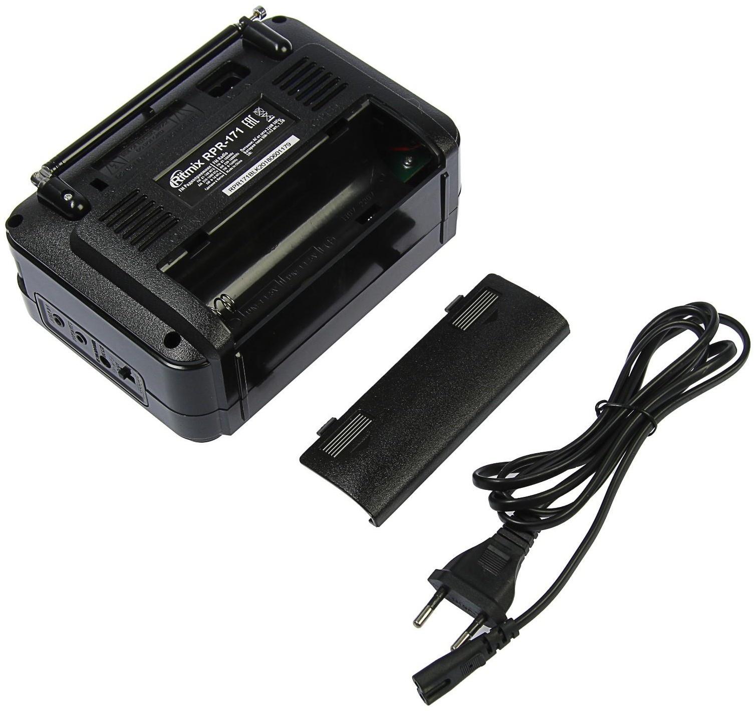 Радиоприёмник Ritmix RPR-171, FM, MP3, USB, AUX