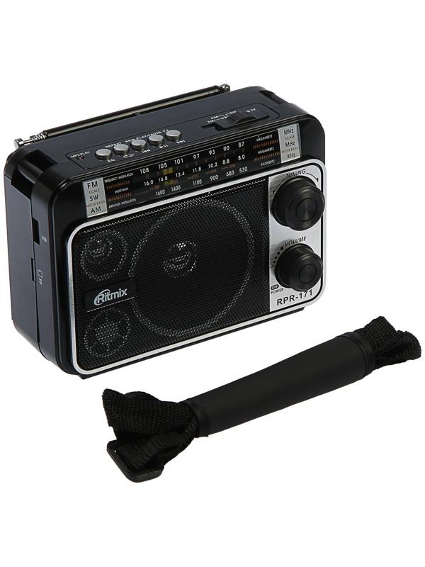 Радиоприёмник Ritmix RPR-171, FM, MP3, USB, AUX