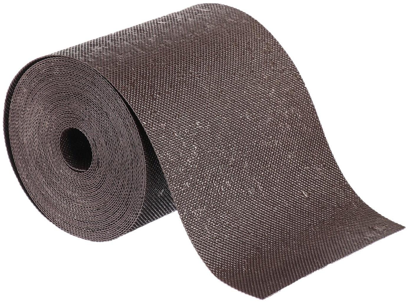 Лента бордюрная, 0.15 × 10 м, толщина 1.2 мм, пластиковая, коричневая, Greengo