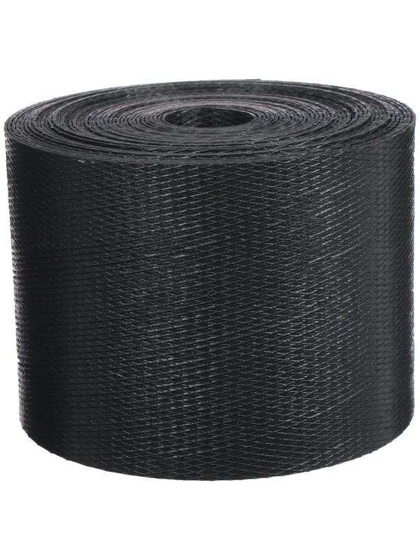 Лента бордюрная, 0,1 × 10 м, толщина 1,2 мм, пластиковая, чёрная, Greengo