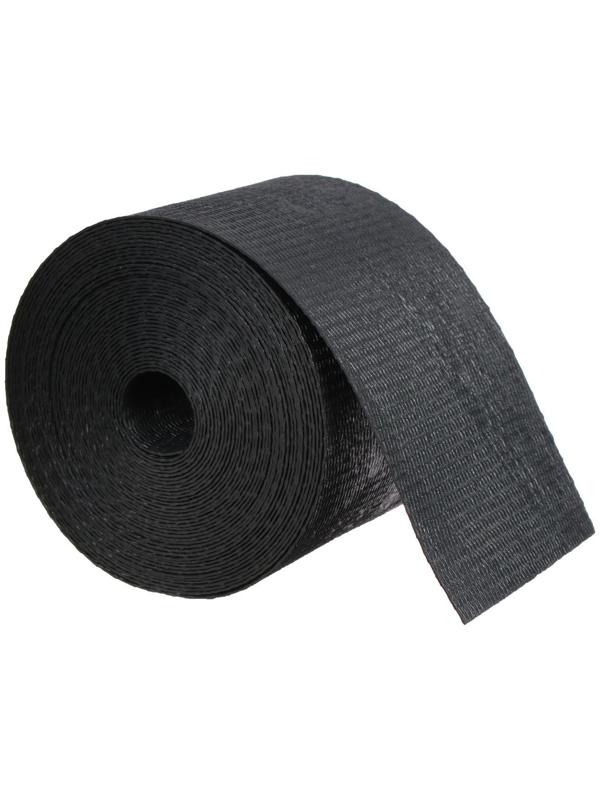 Лента бордюрная, 0,1 × 10 м, толщина 1,2 мм, пластиковая, чёрная, Greengo