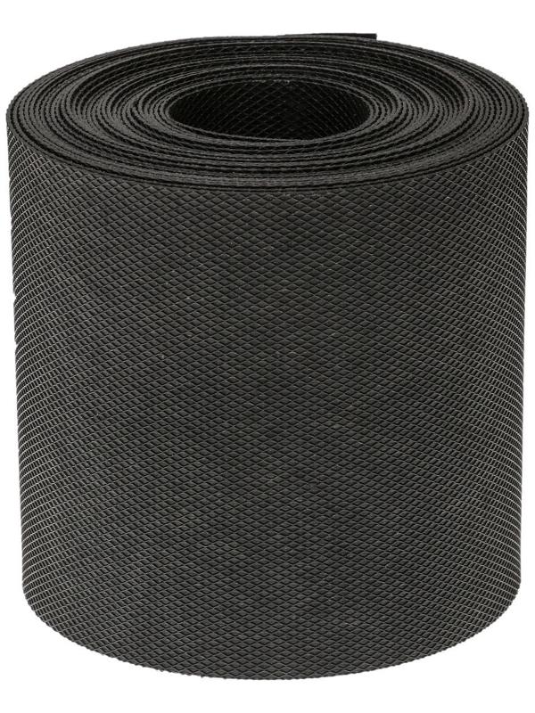 Лента бордюрная, 0.15 × 10 м, толщина 1.2 мм, пластиковая, чёрная, Greengo