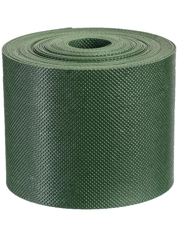 Лента бордюрная, 0.1 × 10 м, толщина 1.2 мм, пластиковая, зелёная, Greengo