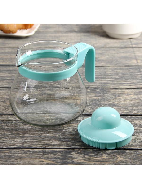 Чайник стеклянный заварочный «Рикки», 800 мл, цвет МИКС