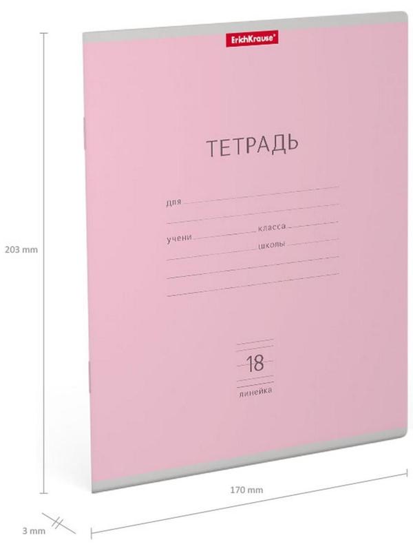 Тетрадь 18 листов в линейку ErichKrause 