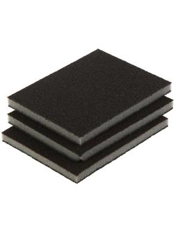 Набор губок для шлифования ТУНДРА, мягкие, 125 х 100 х 10 мм, Р60/80 Р60/100 Р80/120