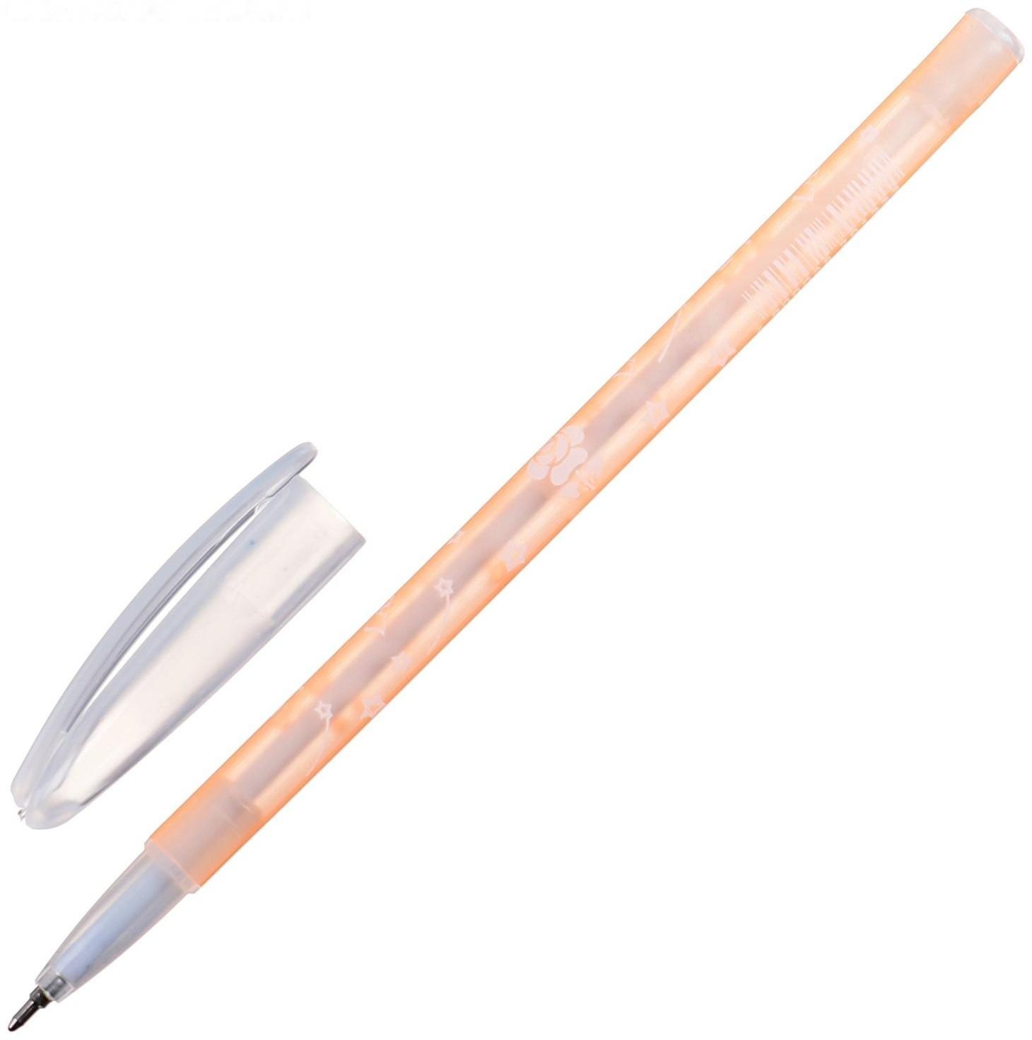 Ручка шариковая, 0.5 мм, стержень синий, корпус с рисунком, цветная, тонированная, МИКС