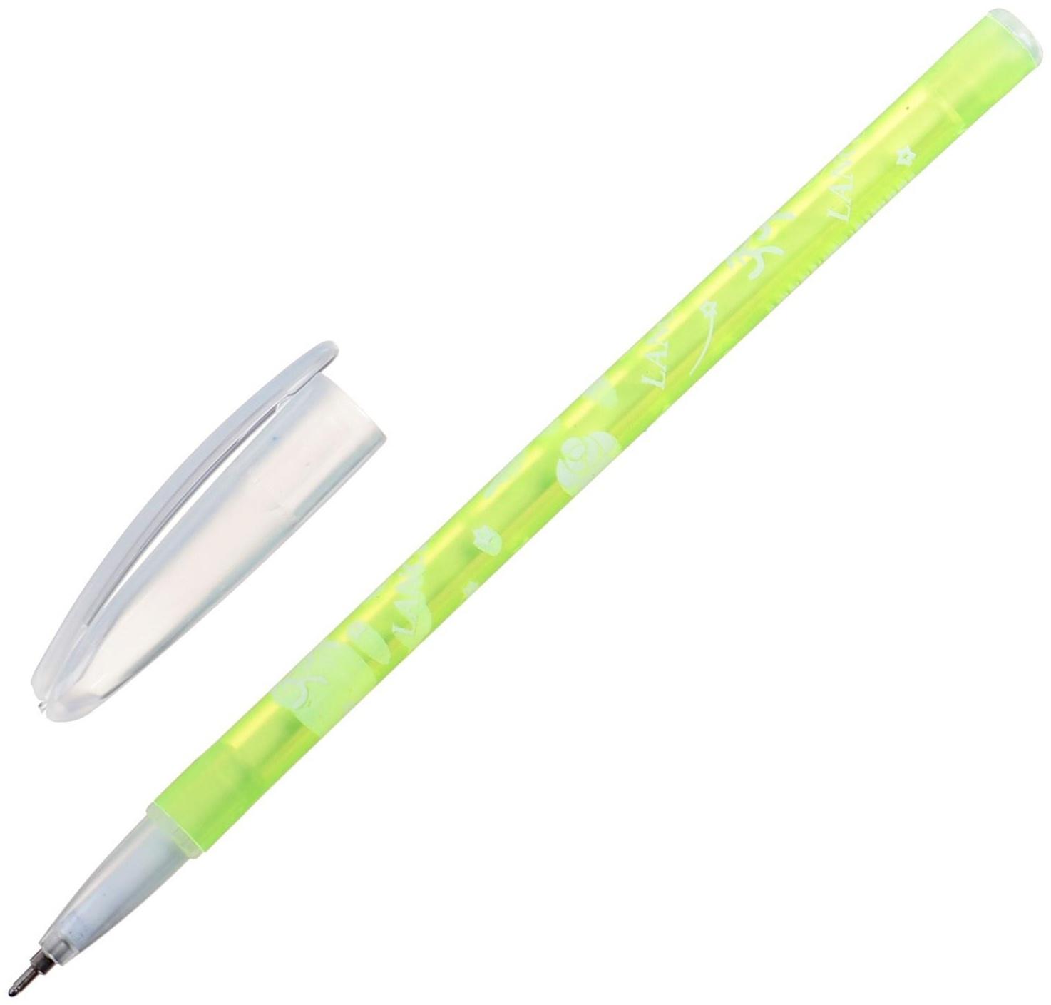 Ручка шариковая, 0.5 мм, стержень синий, корпус с рисунком, цветная, тонированная, МИКС