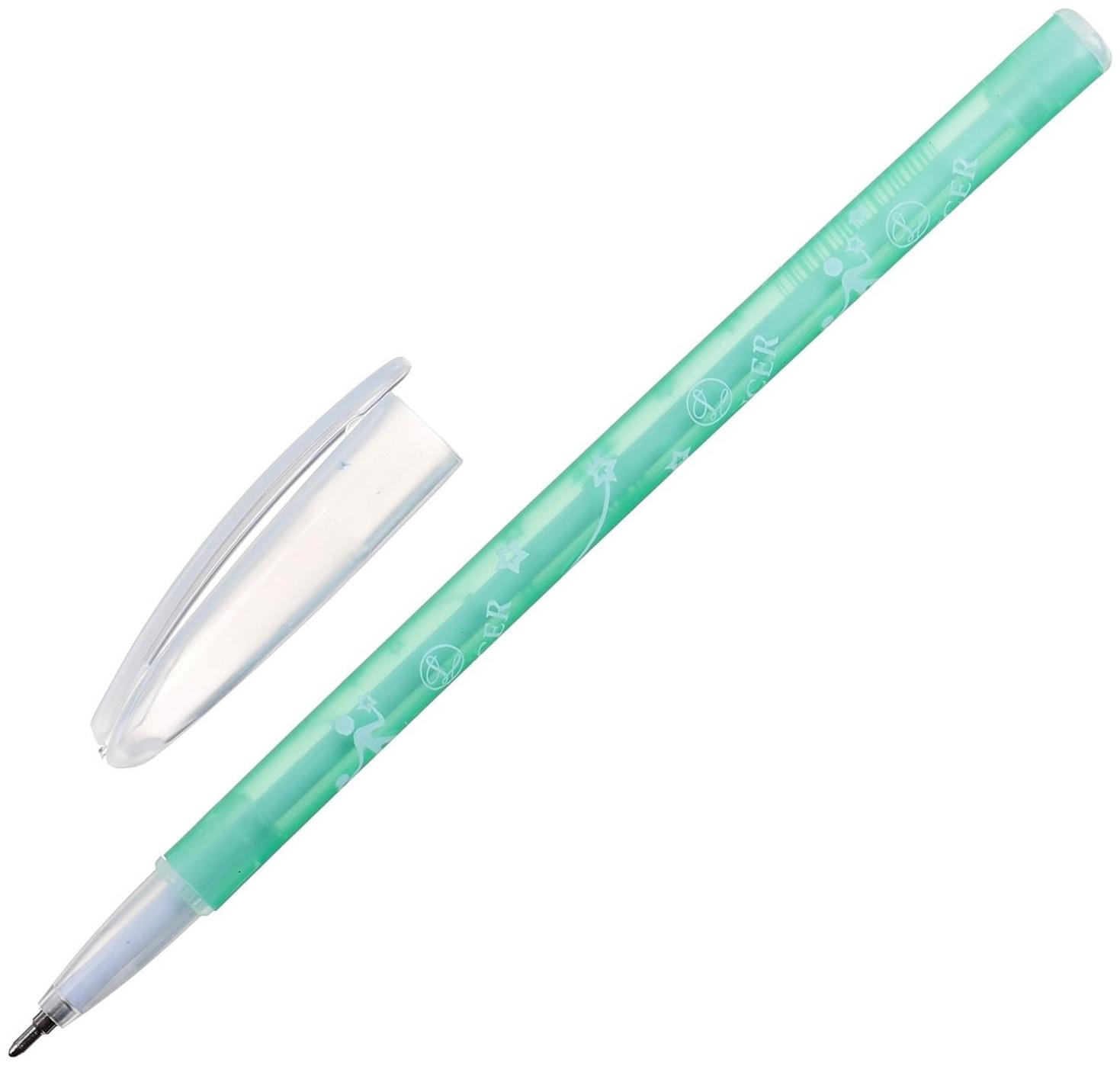 Ручка шариковая, 0.5 мм, стержень синий, корпус с рисунком, цветная, тонированная, МИКС