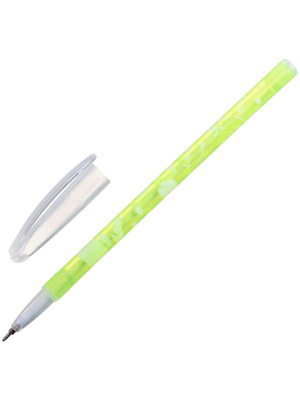 Ручка шариковая, 0.5 мм, стержень синий, корпус с рисунком, цветная, тонированная, МИКС