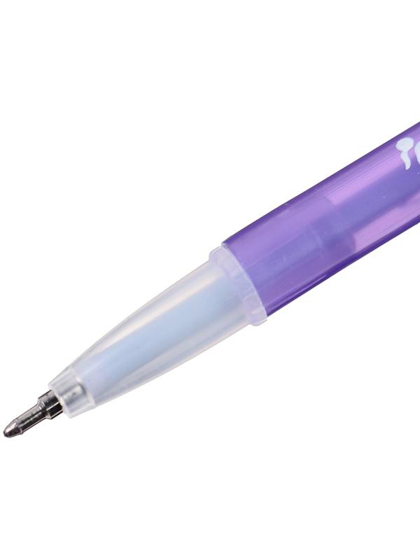 Ручка шариковая, 0.5 мм, стержень синий, корпус с рисунком, цветная, тонированная, МИКС