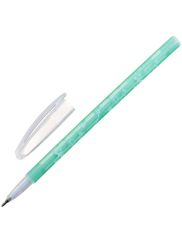 Ручка шариковая, 0.5 мм, стержень синий, корпус с рисунком, цветная, тонированная, МИКС