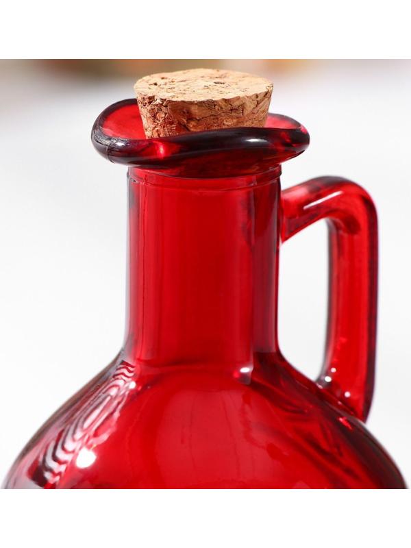 Бутыль стеклянная для соусов и масла Доляна «Олио», 200 мл, h=12 см, цвет МИКС