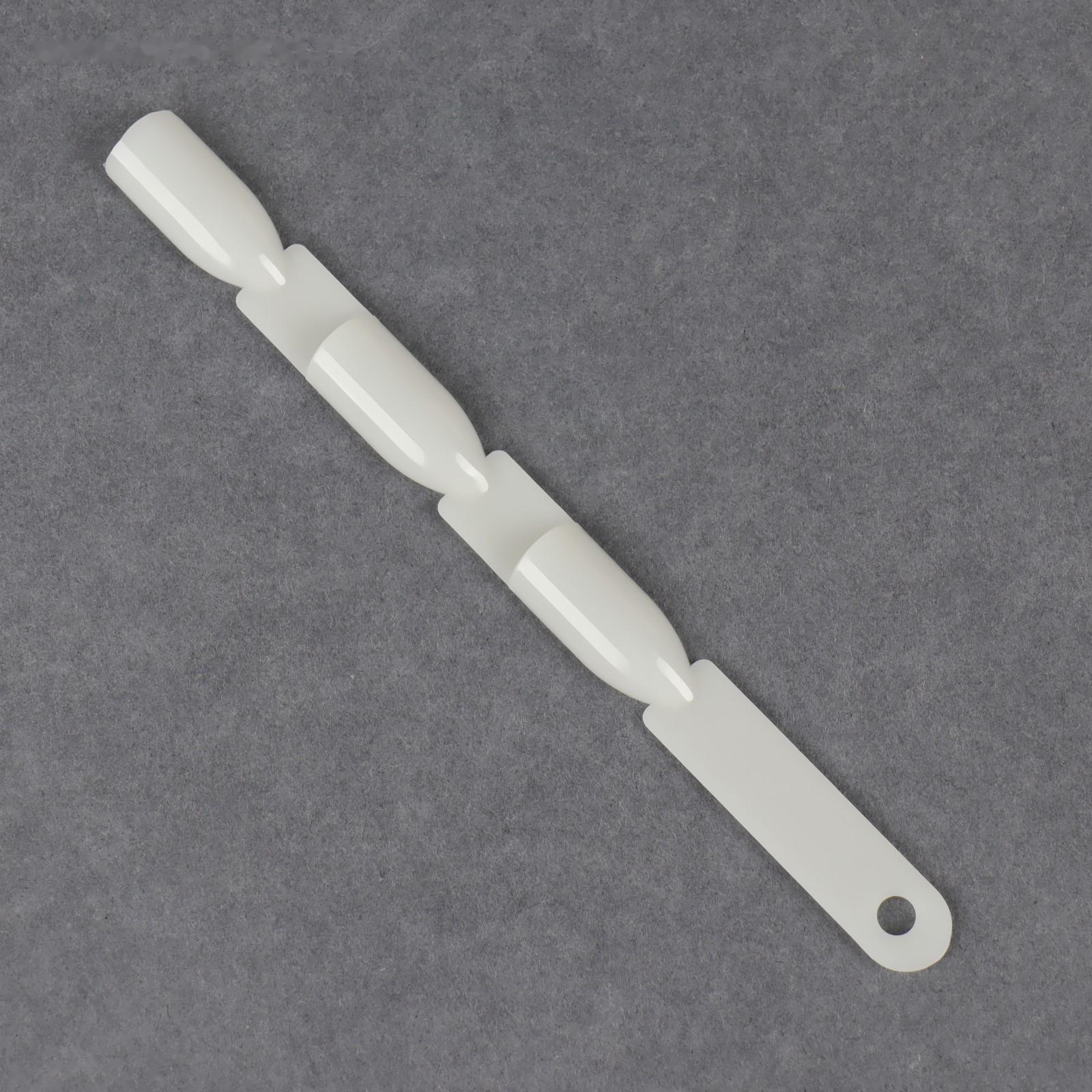 Палитра для лаков на кольце, форма квадрат, 50 шт по 3 ногтя, цвет слоновая кость