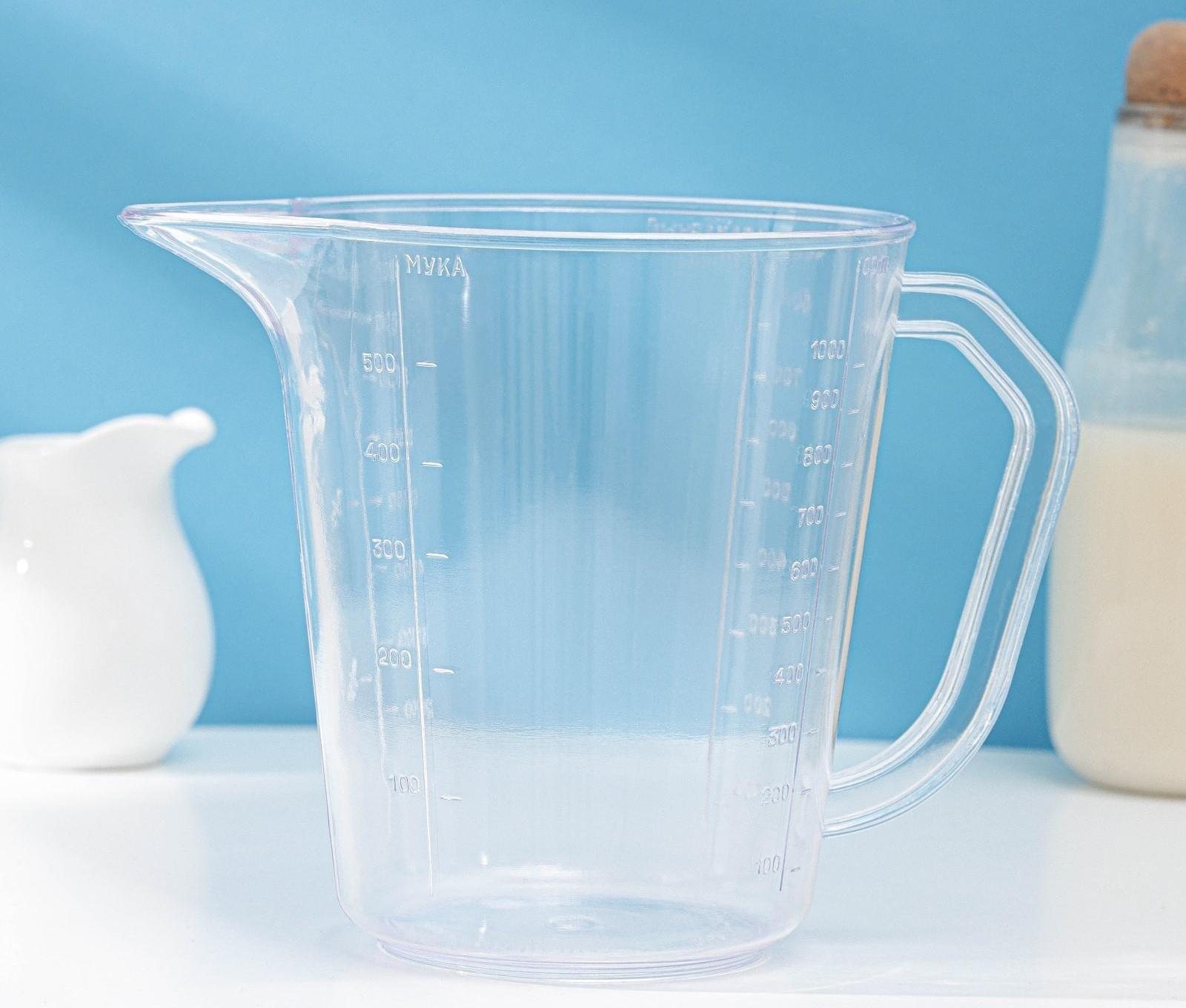 Мерная кружка Darel plastic, 1 л, цвет прозрачный