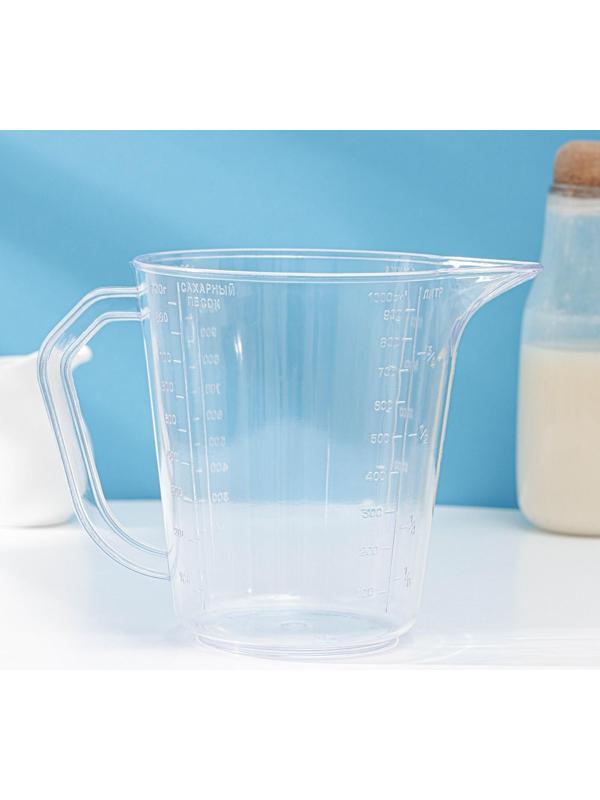 Мерная кружка Darel plastic, 1 л, цвет прозрачный