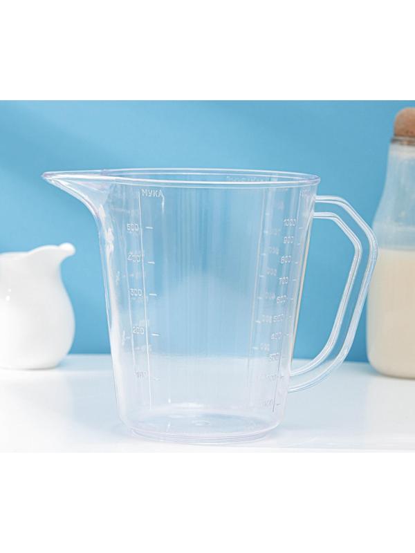 Мерная кружка Darel plastic, 1 л, цвет прозрачный