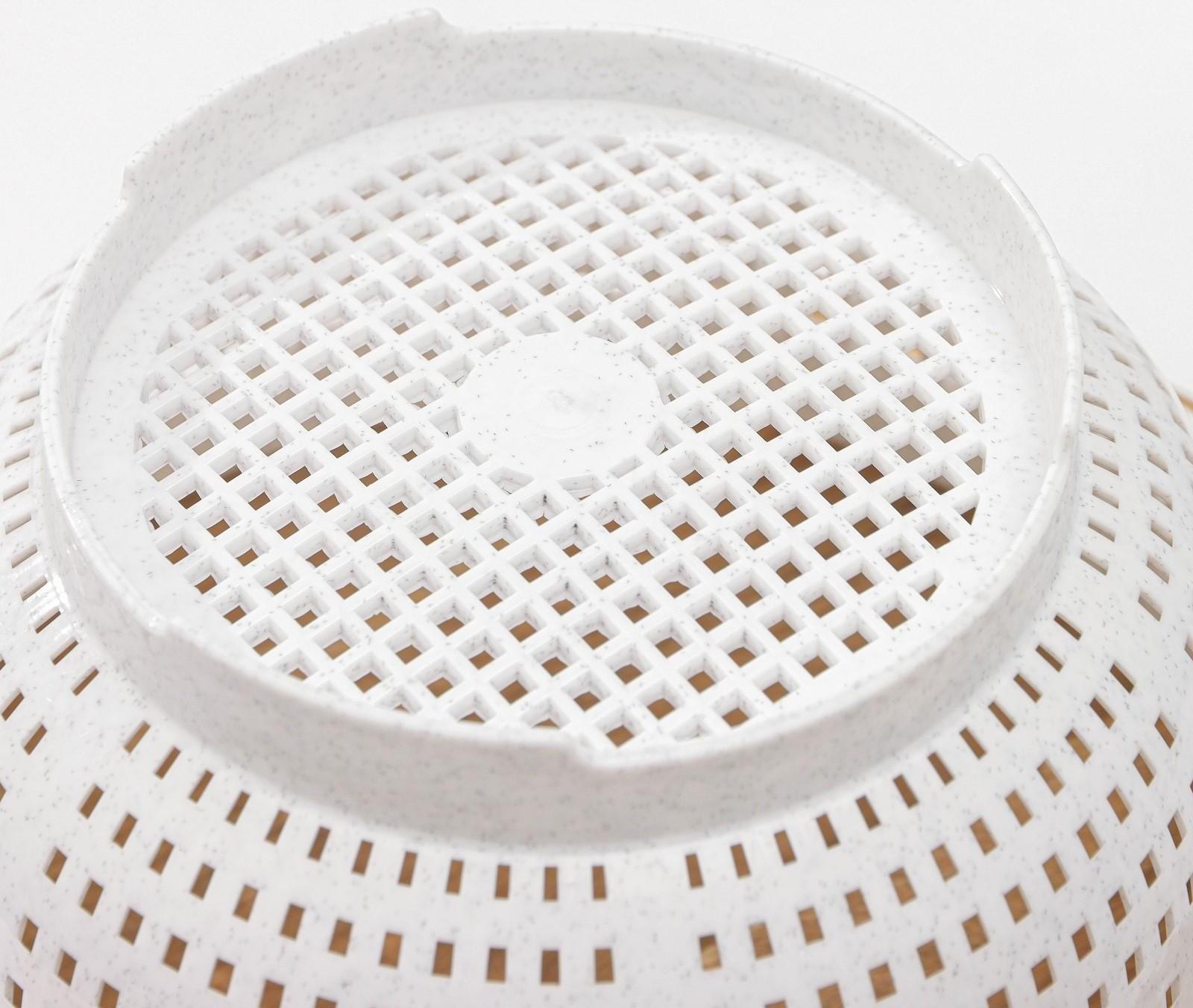 Дуршлаг кухонный, d=23,5 см, цвет мраморный