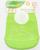 Нагрудник для кормления силиконовый с карманом, цвет зелёный