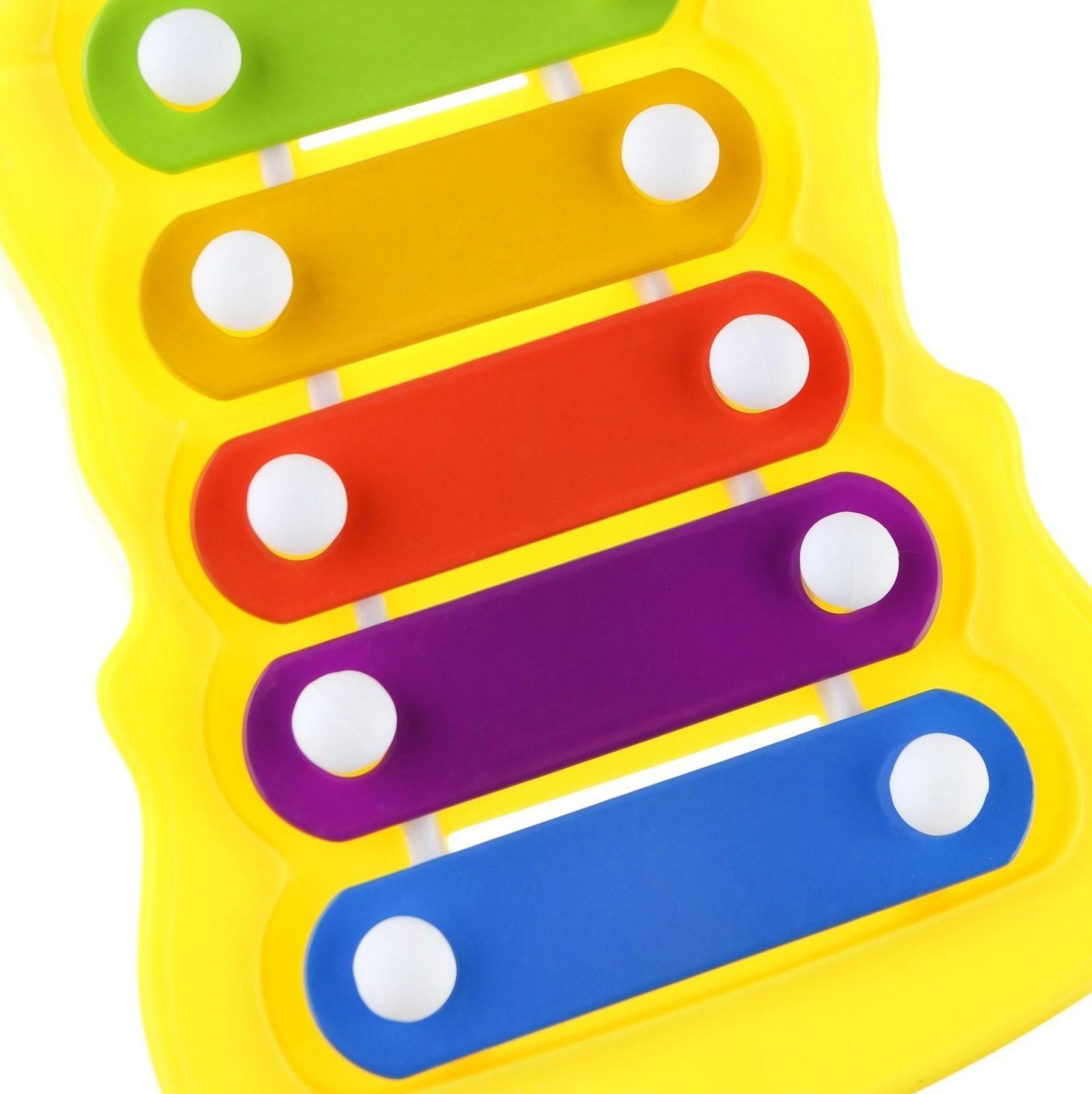 Металлофон фигурный «Синий трактор», МИКС