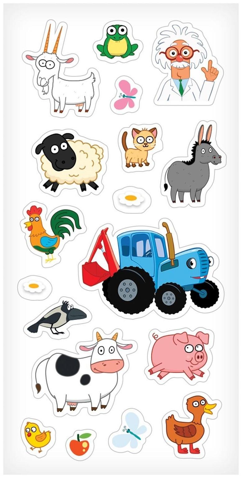 Металлофон фигурный «Синий трактор», МИКС