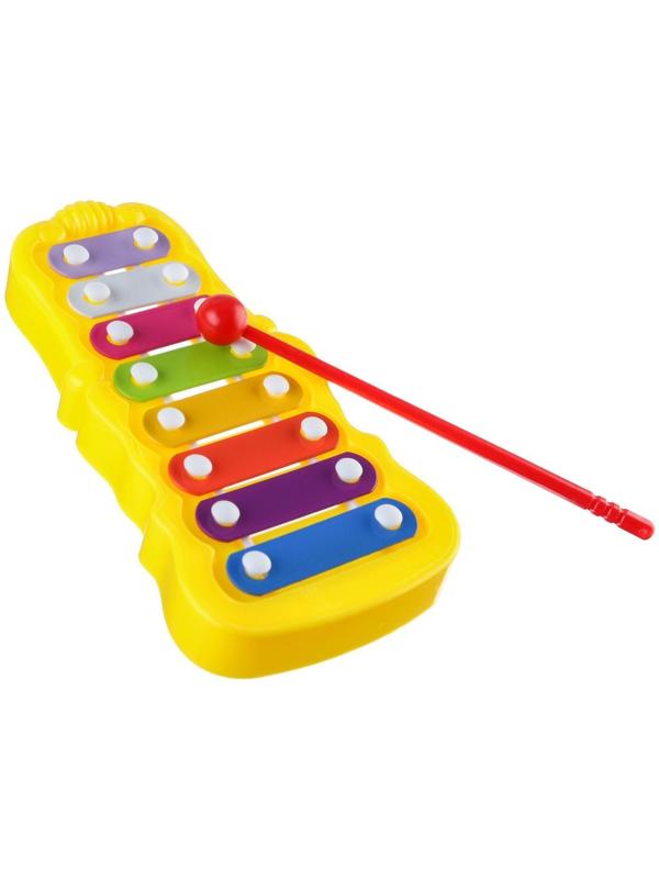 Металлофон фигурный «Синий трактор», МИКС