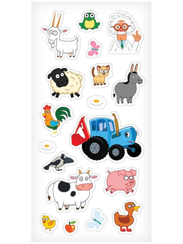 Металлофон фигурный «Синий трактор», МИКС