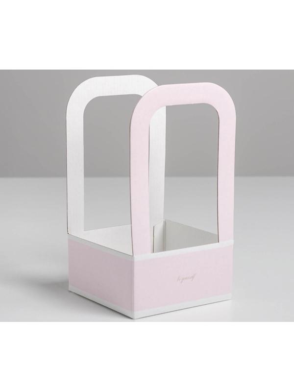 Мини–коробка из микрогофрокартона «Будь собой», 12 х 12 х 22 см